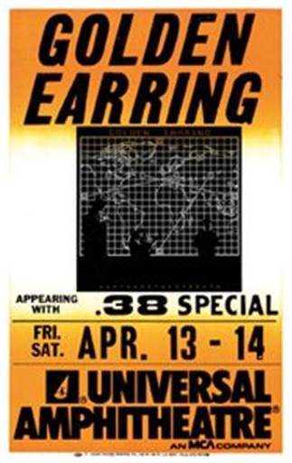 Golden Earring show ad with 38 Special April 13 and 14, 1984 Los Angeles - Universal AmphiTheater